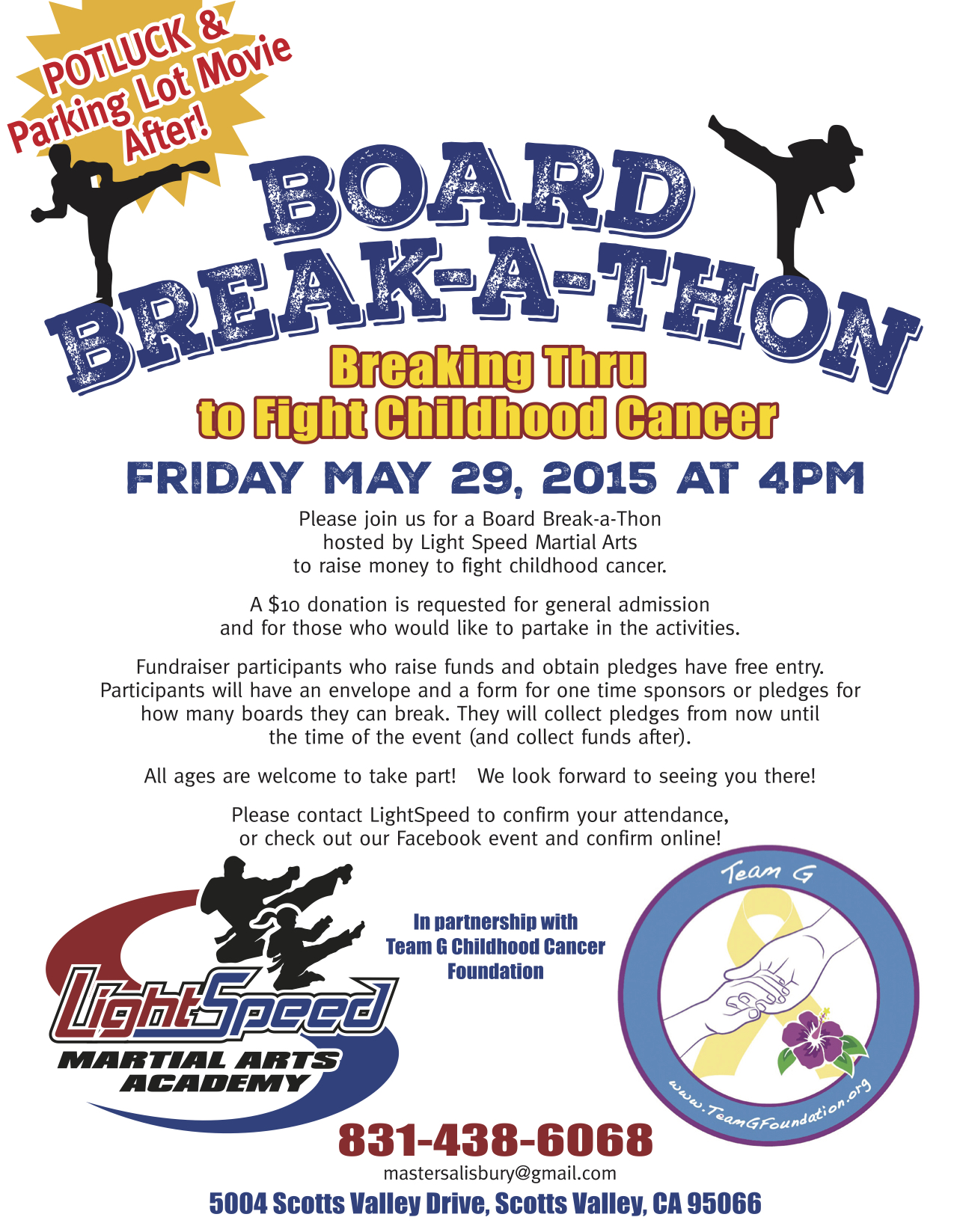 Breaking Boards to Fight Childhood Cancer